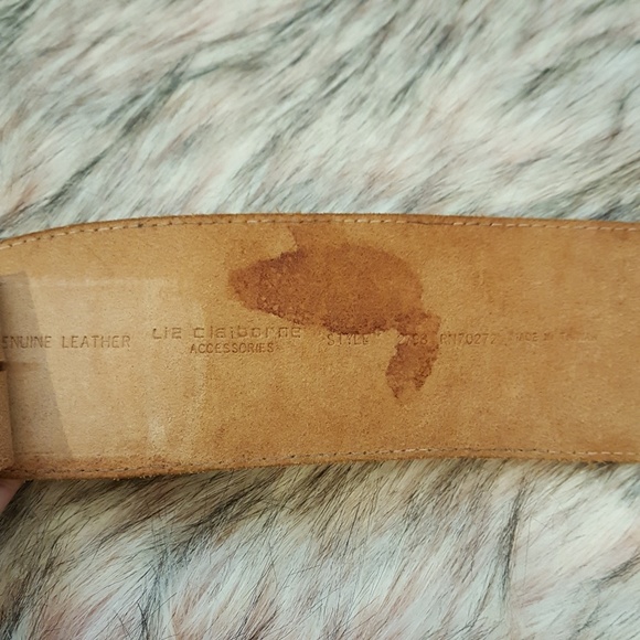 VINTAGE THRASHED SUPER WIDE BOHO LEATHER BELT▪S▪ - Picture 5 of 7